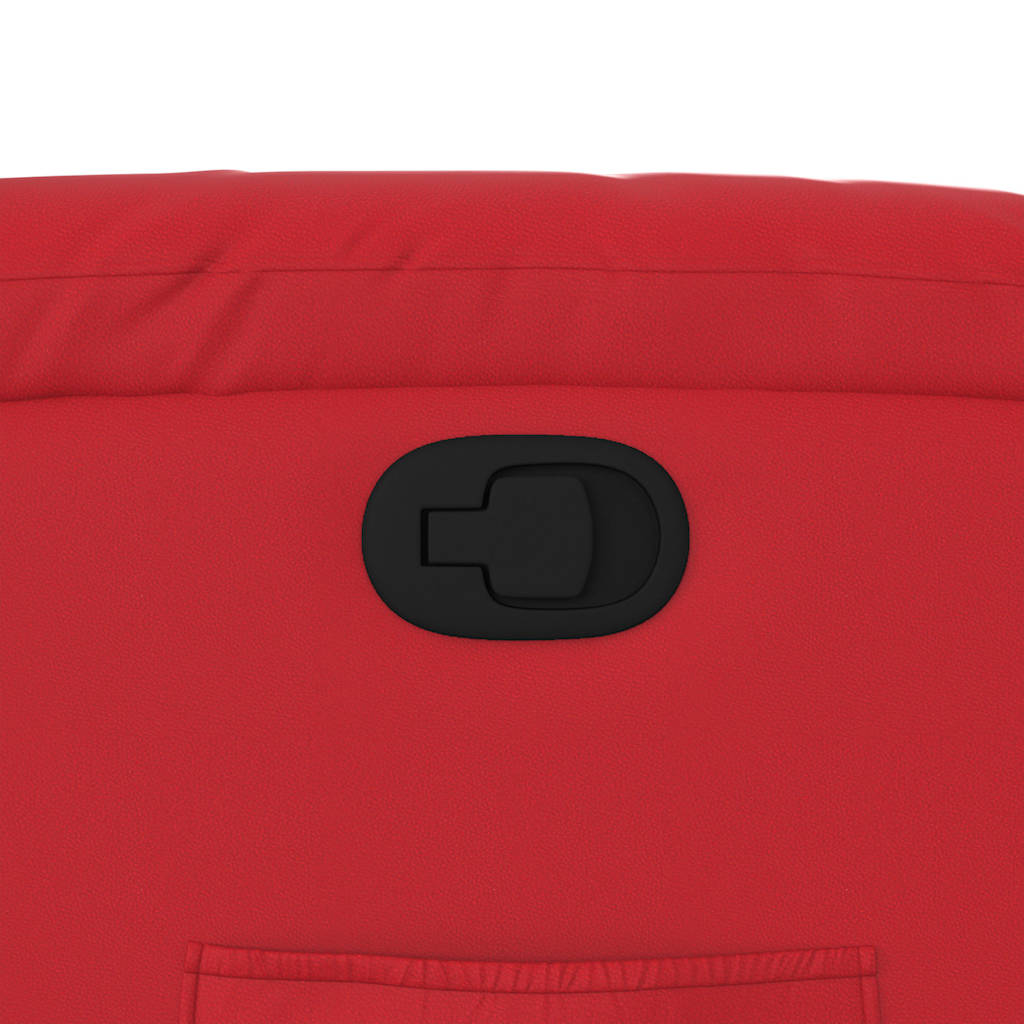 Πολυθρόνα Ανακλινόμενη με Ανύψωση Κόκκινη από Συνθετικό Δέρμα