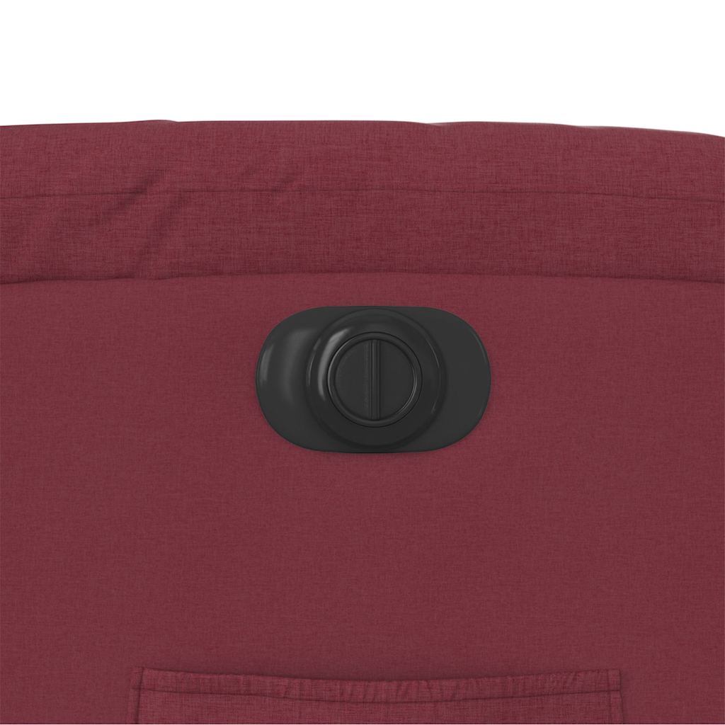 Πολυθρόνα Ανακλινόμενη Ηλεκτρική Μπορντό Υφασμάτινη