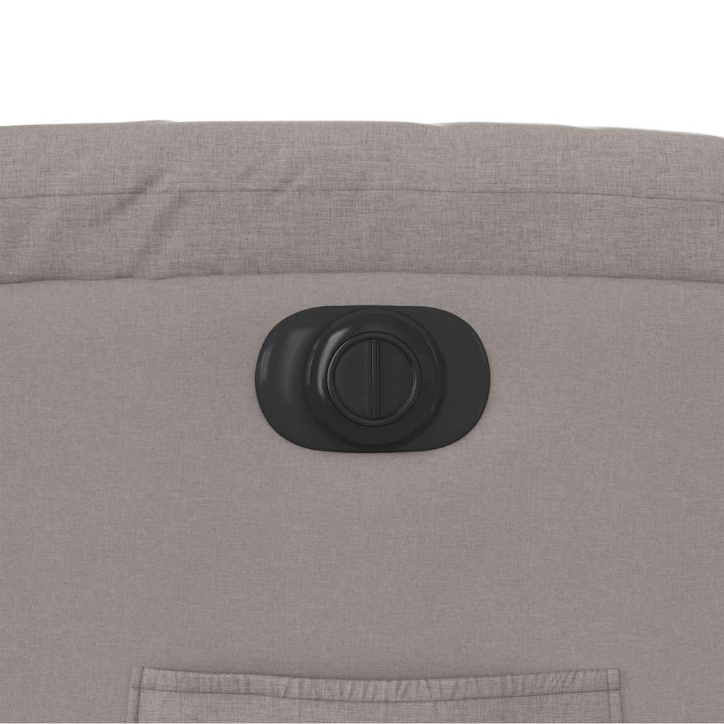 Πολυθρόνα Ανακλινόμενη Ηλεκτρική Taupe Υφασμάτινη