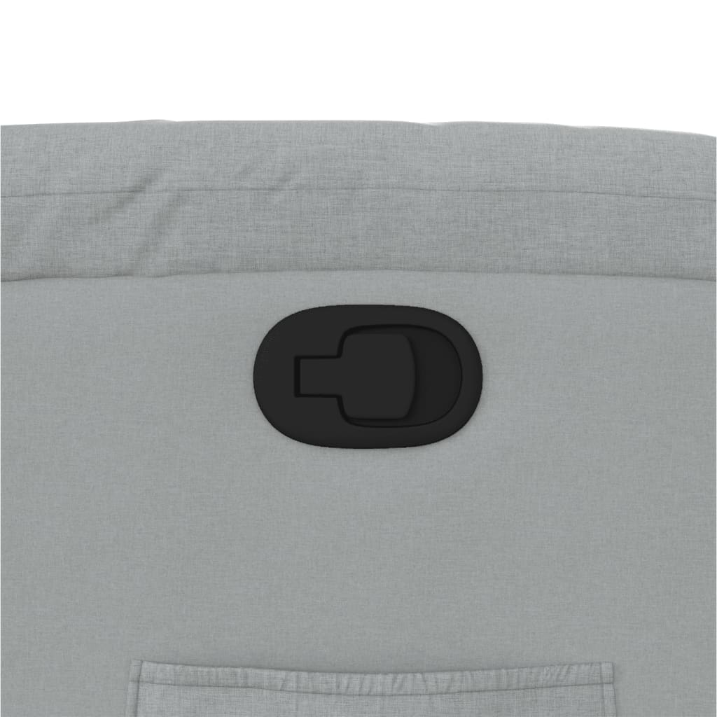 Πολυθρόνα Ανακλινόμενη με Ανύψωση Ανοιχτό Γκρι Υφασμάτινη