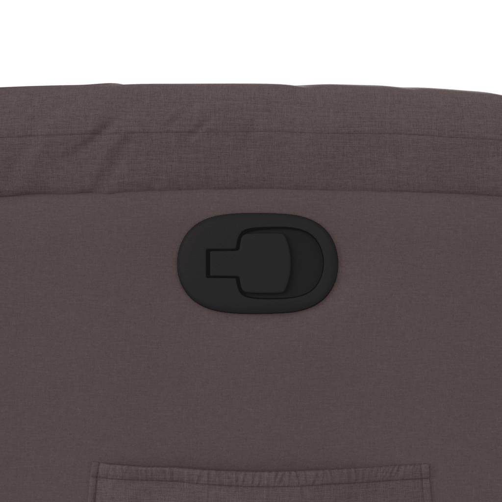 Πολυθρόνα Ανακλινόμενη με Ανύψωση Σκούρο Καφέ Υφασμάτινη - Pakobazaar