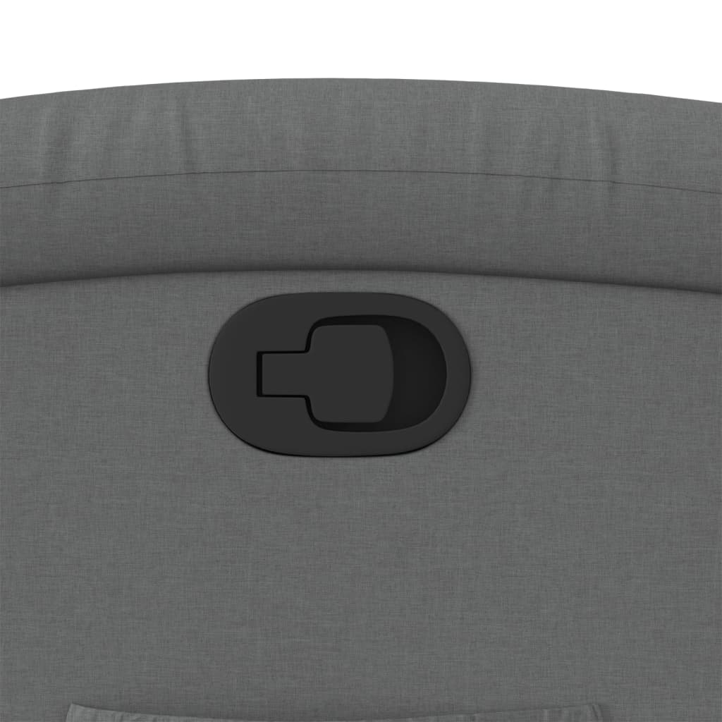 Πολυθρόνα με Ανακλινόμενη Πόρτα Σκούρο Γκρι Υφασμάτινη