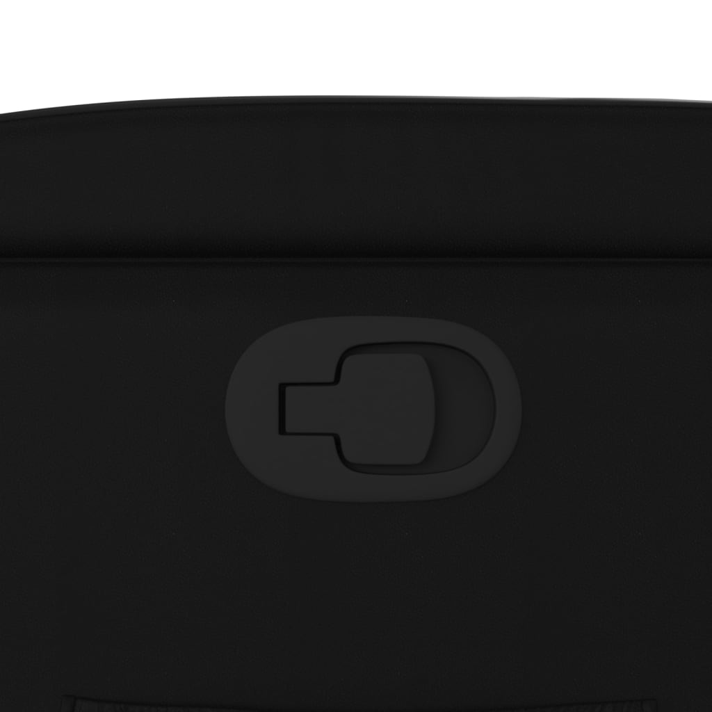 Πολυθρόνα με Ανακλινόμενη Πόρτα Μαύρη από Συνθετικό Δέρμα