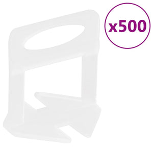Σύστημα Ευθυγράμμισης Πλακιδίων 250 Σφήνες 500 Κλιπ 1 χιλ. - PAKOBAZAAR