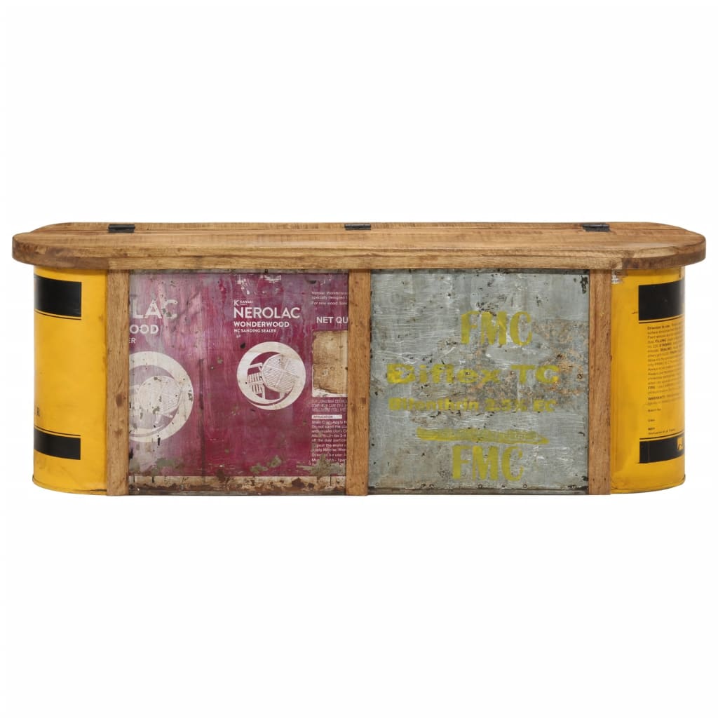 Πάγκος Αποθήκευσης/Μπουφές 120x30x40εκ. Μασίφ Ανακυκλωμένο Ξύλο