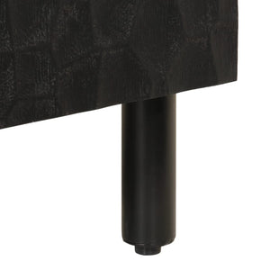 Βοηθητικά Ντουλάπια 3 Τεμ. Μαύρα 60x33x75 εκ. Μασίφ Ξύλο Μάνγκο