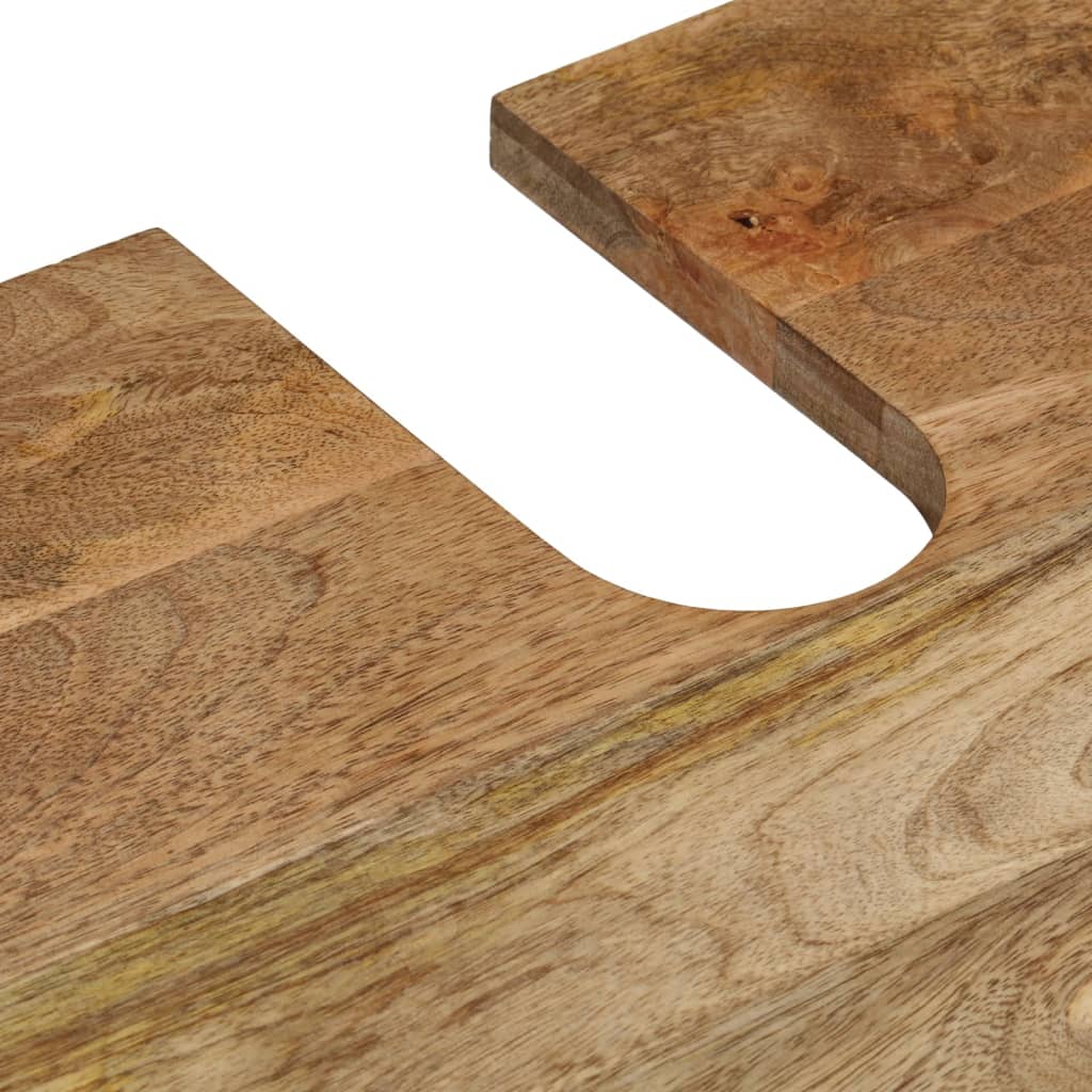 Έπιπλα Μπάνιου Σετ 2 Τεμαχίων από Μασίφ Ξύλο Μάνγκο