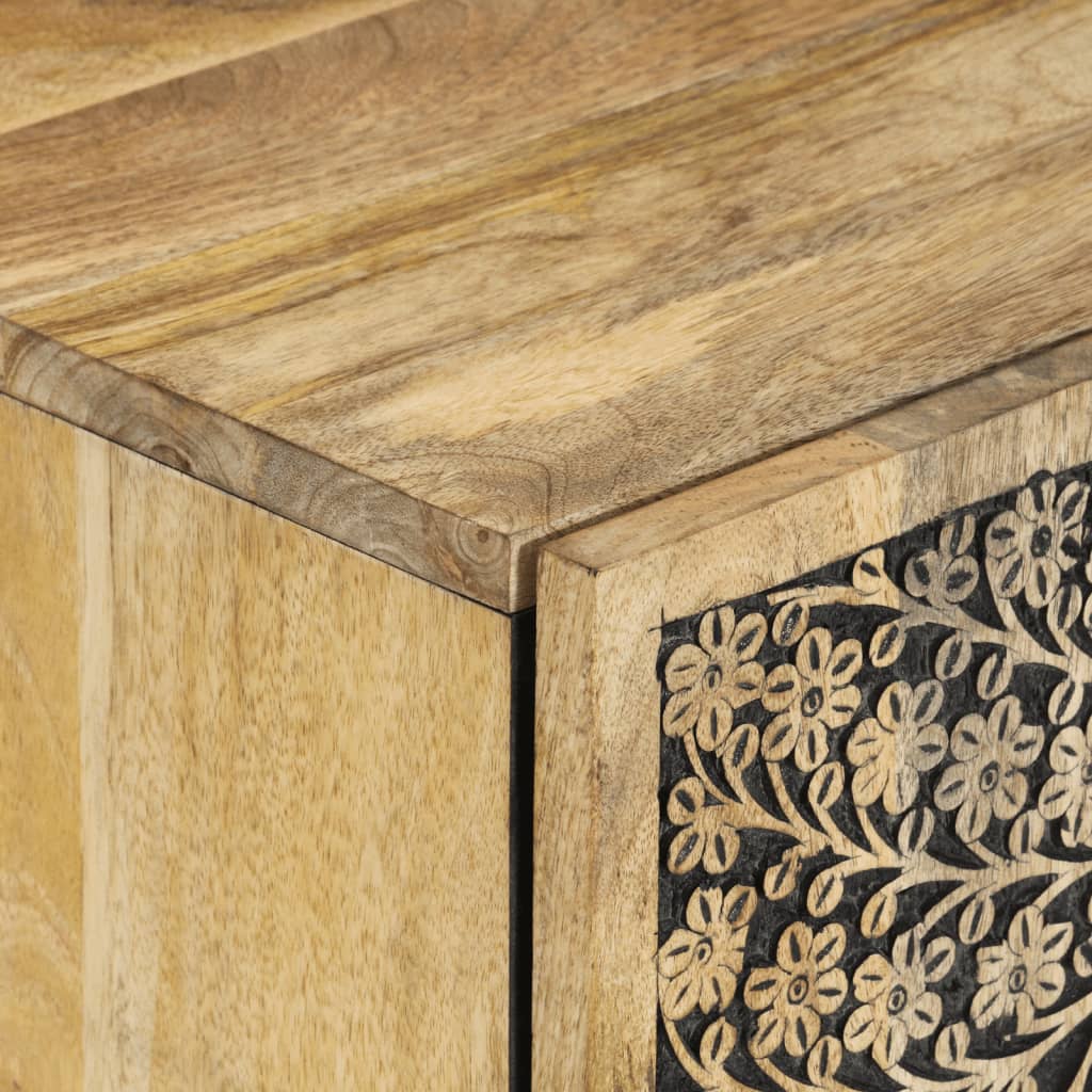 Έπιπλα Μπάνιου Σετ 3 Τεμαχίων από Μασίφ Ξύλο Μάνγκο