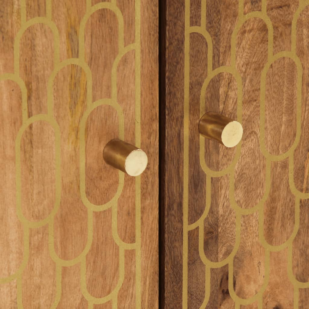 Έπιπλα Μπάνιου Σετ 2 Τεμαχίων από Μασίφ Ξύλο Μάνγκο