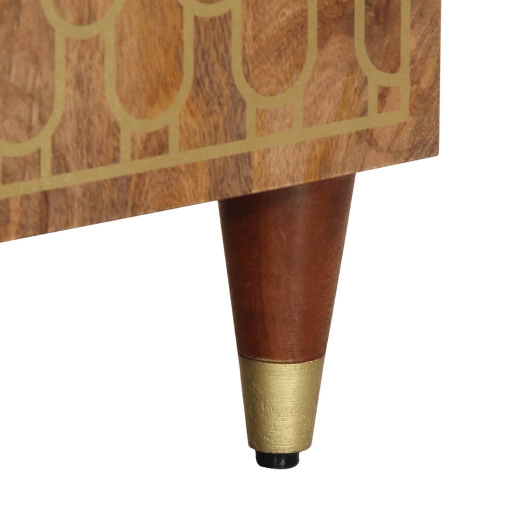 Έπιπλα Μπάνιου Σετ 2 Τεμαχίων από Μασίφ Ξύλο Μάνγκο