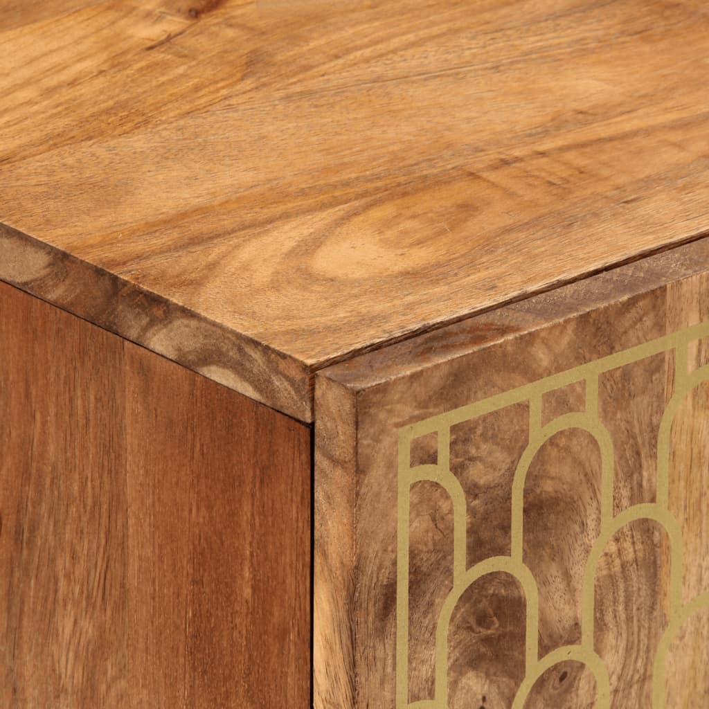 Έπιπλα Μπάνιου Σετ 2 Τεμαχίων από Μασίφ Ξύλο Μάνγκο