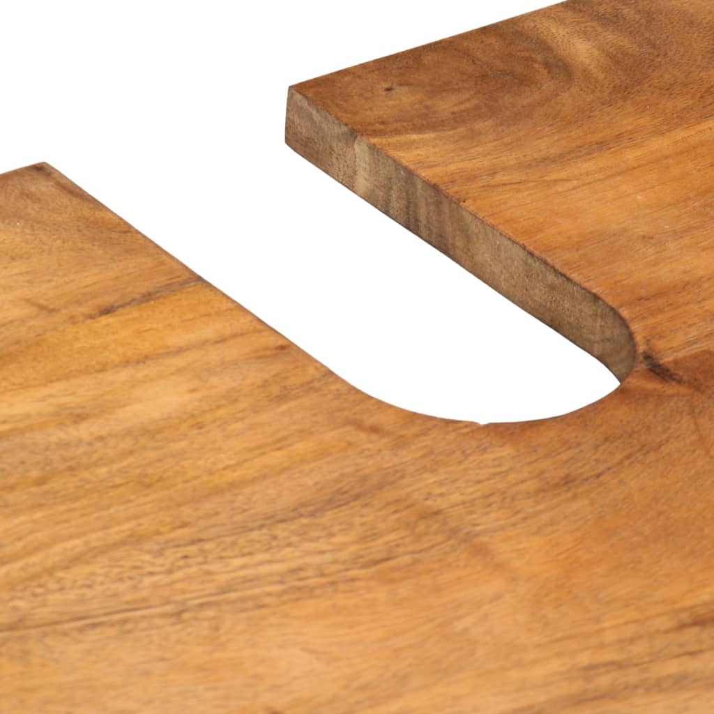 Έπιπλα Μπάνιου Σετ 2 Τεμαχίων από Μασίφ Ξύλο Μάνγκο