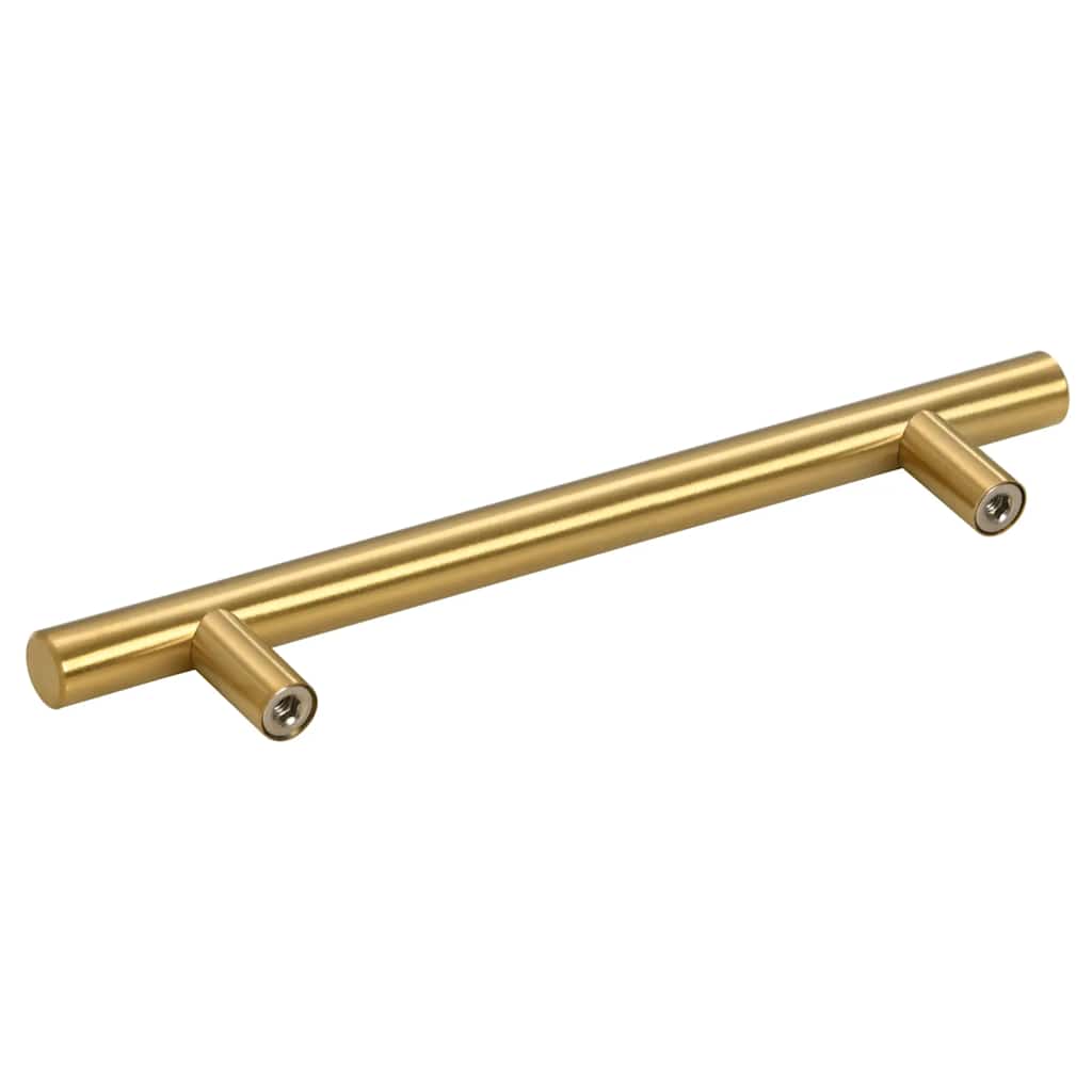 Λαβές Ντουλαπιών 10 τεμ. Χρυσές 128 χιλ. από Ανοξείδωτο Ατσάλι - PAKOBAZAAR