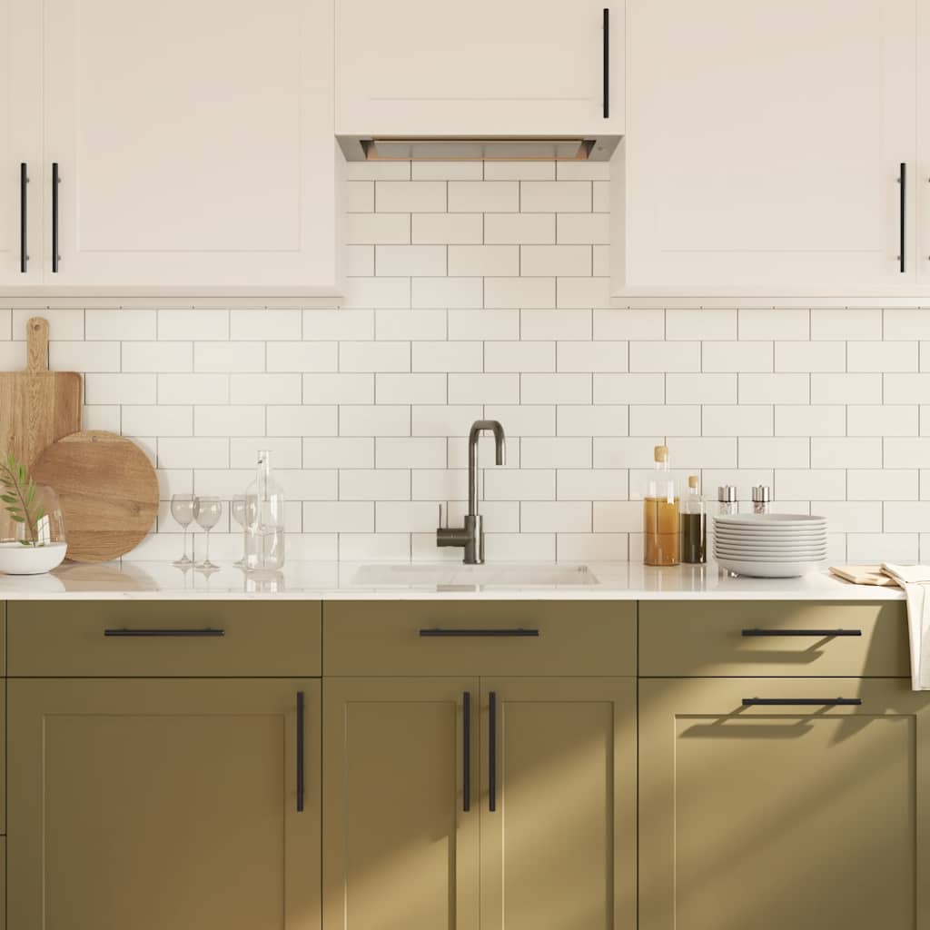 Λαβές Ντουλαπιών 10 τεμ. Μαύρες 160 χιλ. από Ανοξείδωτο Ατσάλι - PAKOBAZAAR