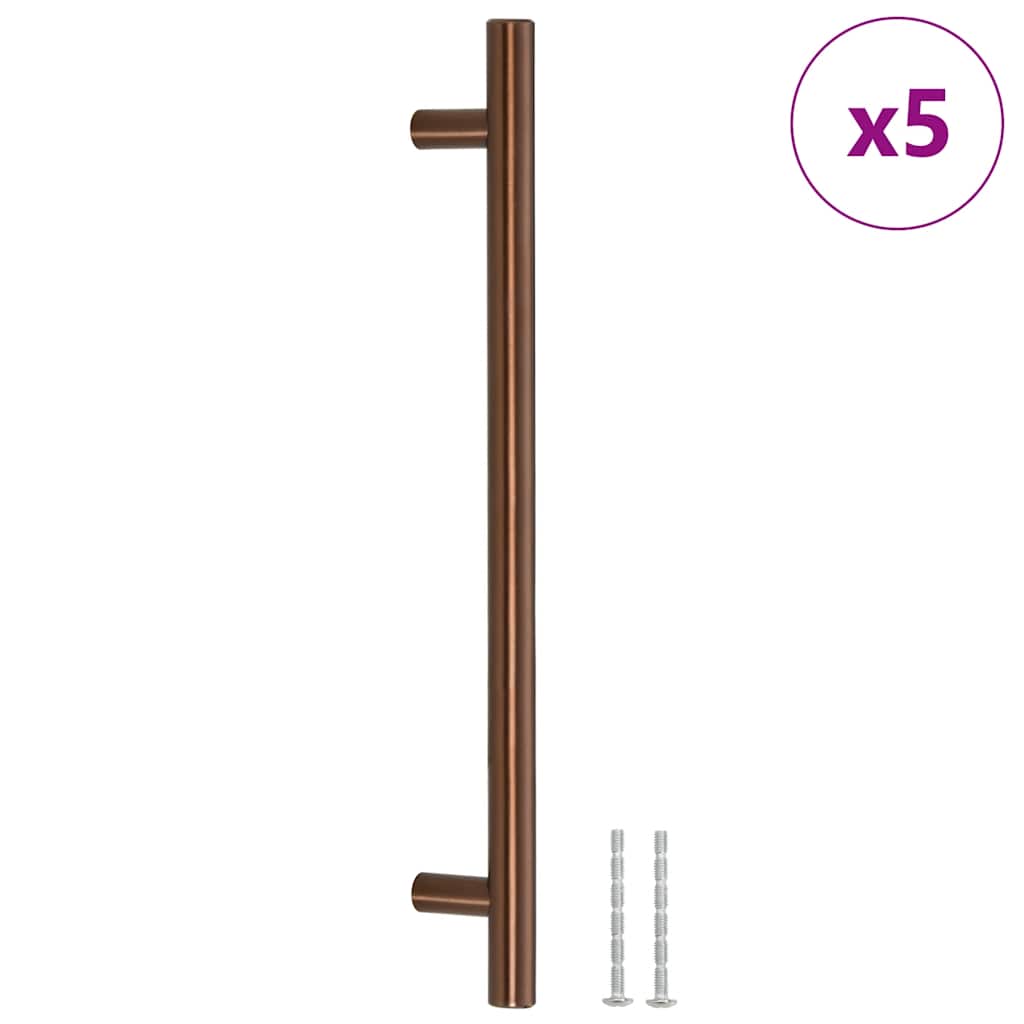 Λαβές Ντουλαπιών 5 τεμ. Μπρονζέ 192 χιλ. από Ανοξείδωτο Ατσάλι - PAKOBAZAAR