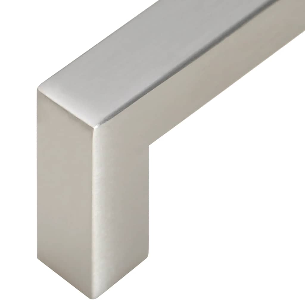 Λαβές Ντουλαπιών 10 τεμ. Ασημί 96 χιλ. από Ανοξείδωτο Ατσάλι - PAKOBAZAAR