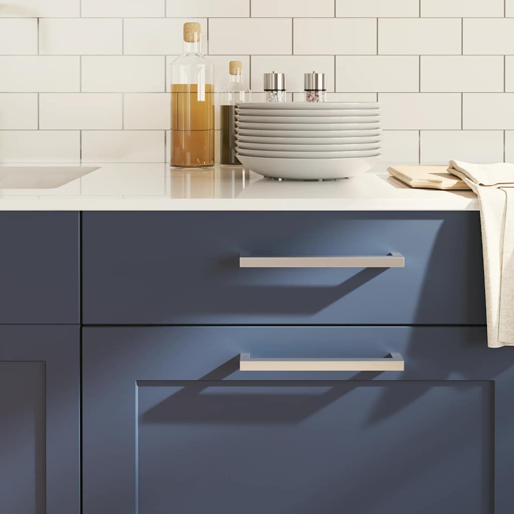 Λαβές Ντουλαπιών 5 τεμ. Ασημί 192 χιλ. από Ανοξείδωτο Ατσάλι - PAKOBAZAAR