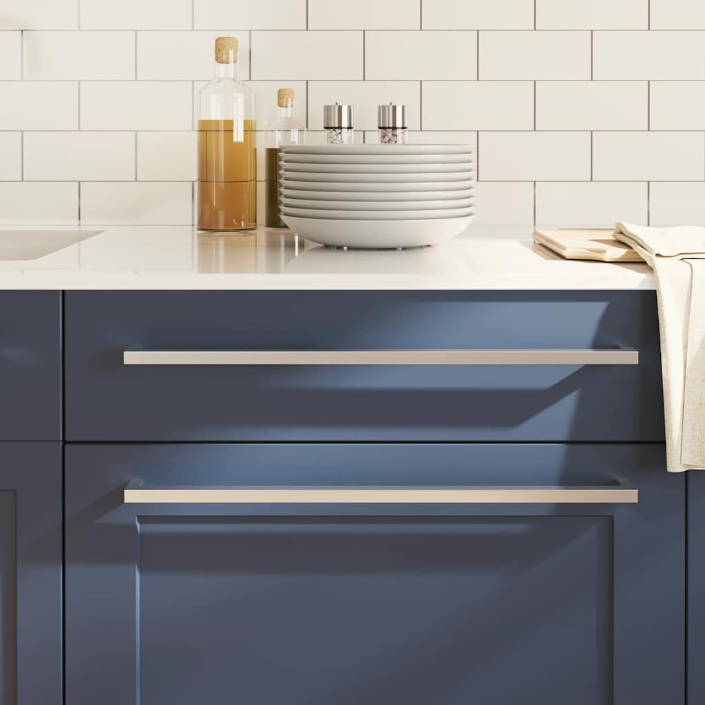 Λαβές Ντουλαπιών 5 τεμ. Ασημί 480 χιλ. από Ανοξείδωτο Ατσάλι - PAKOBAZAAR