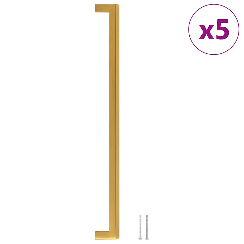 Λαβές Ντουλαπιών 5 τεμ. Χρυσές 320 χιλ. από Ανοξείδωτο Ατσάλι - Pakobazaar