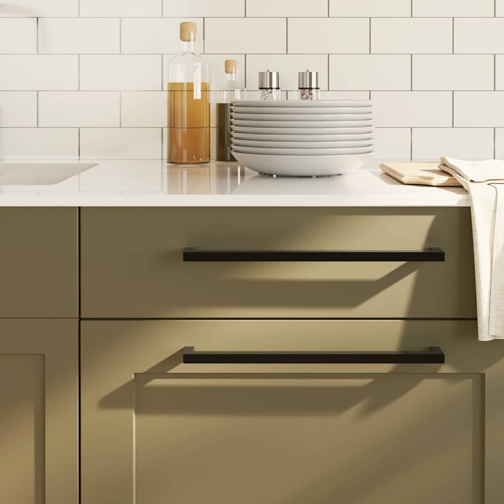 Λαβές Ντουλαπιών 5 τεμ. Μαύρες 320 χιλ. από Ανοξείδωτο Ατσάλι - PAKOBAZAAR