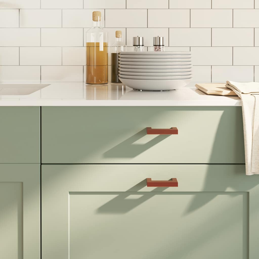 Λαβές Ντουλαπιών 10 τεμ. Μπρονζέ 64 χιλ. από Ανοξείδωτο Ατσάλι - PAKOBAZAAR