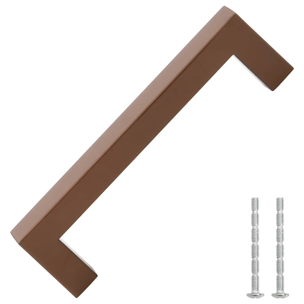 Λαβές Ντουλαπιών 10 τεμ. Μπρονζέ 128 χιλ. από Ανοξείδωτο Ατσάλι - Pakobazaar