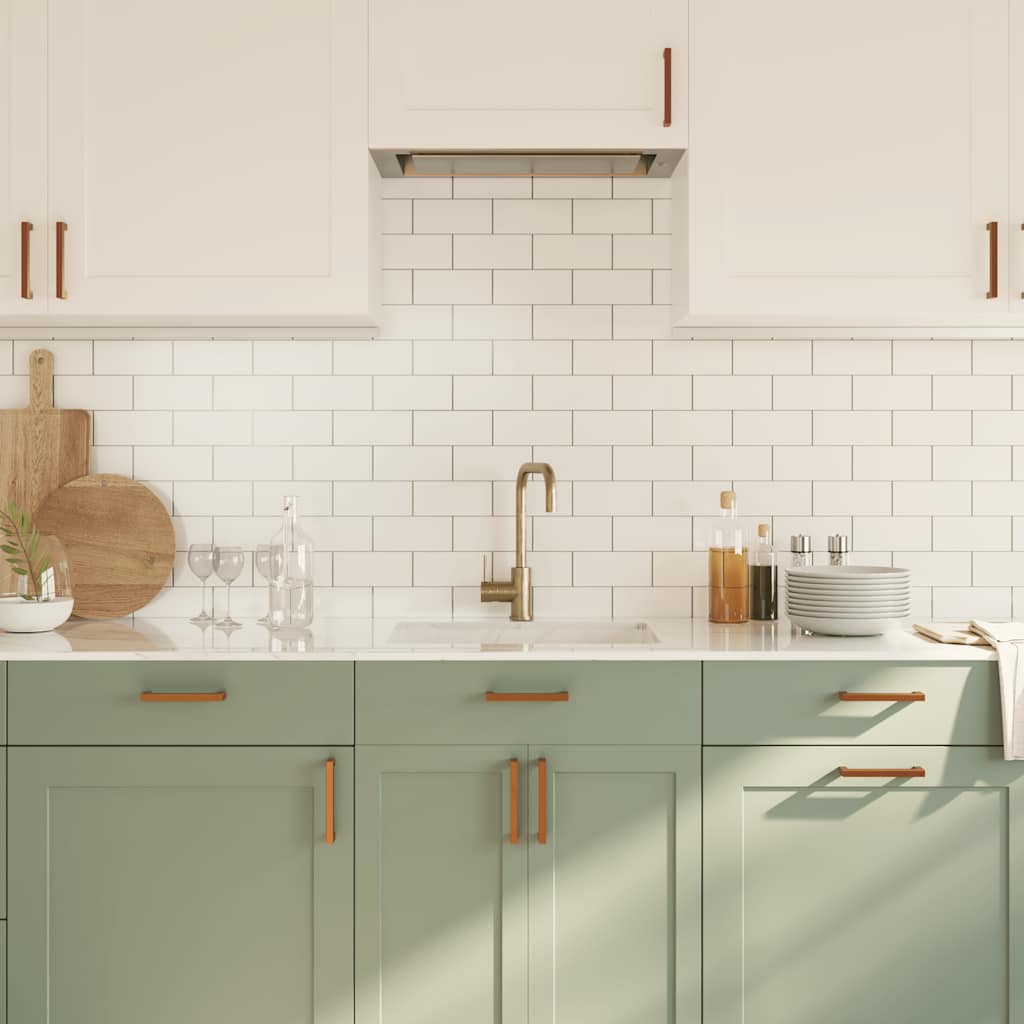 Λαβές Ντουλαπιών 10 τεμ. Μπρονζέ 128 χιλ. από Ανοξείδωτο Ατσάλι - Pakobazaar