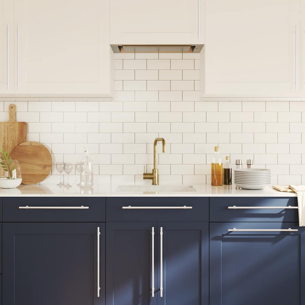 Λαβές Ντουλαπιών 5 τεμ. Ασημί 320 χιλ. από Ανοξείδωτο Ατσάλι - PAKOBAZAAR