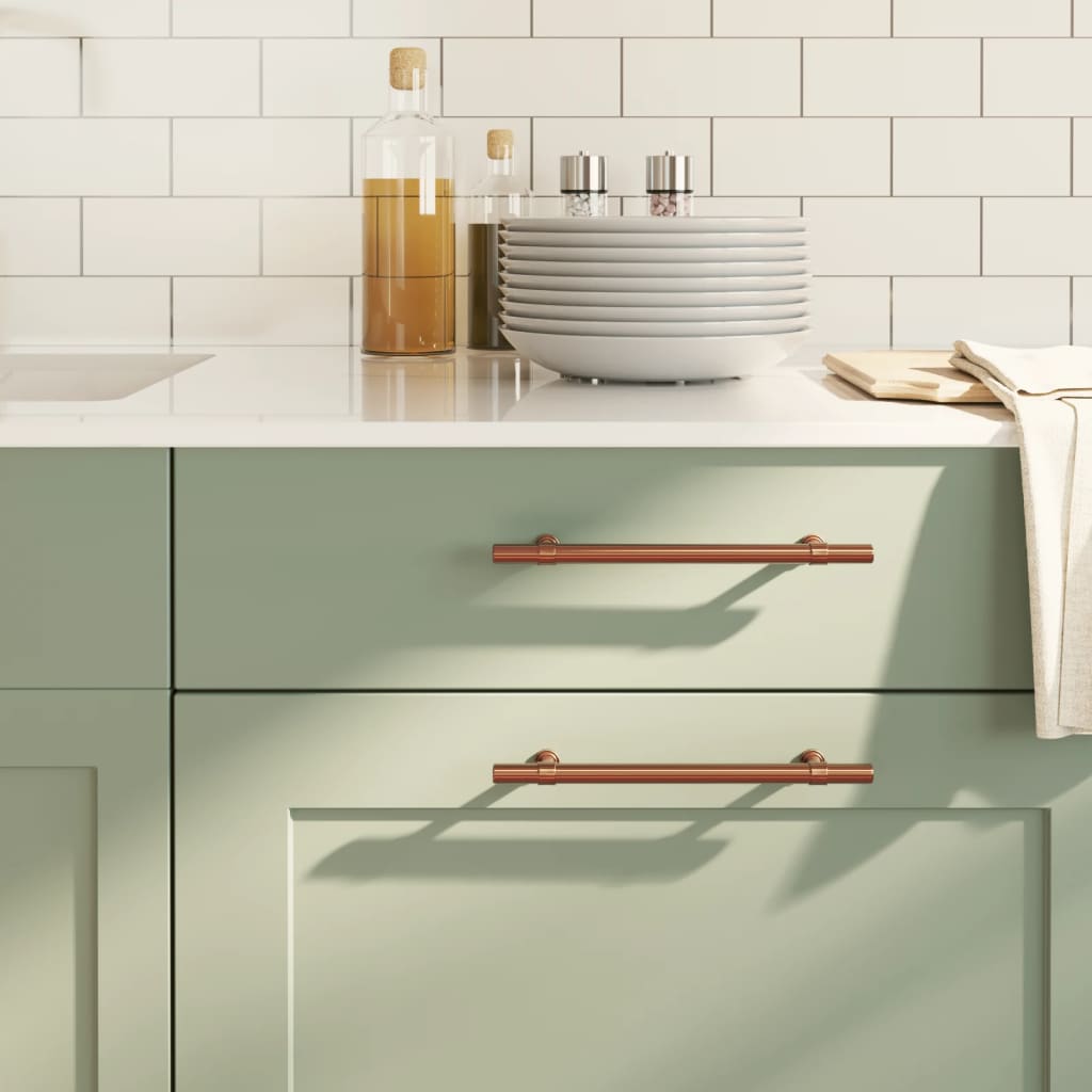 Λαβές Ντουλαπιών 10 τεμ. Μπρονζέ 160 χιλ. από Ανοξείδωτο Ατσάλι