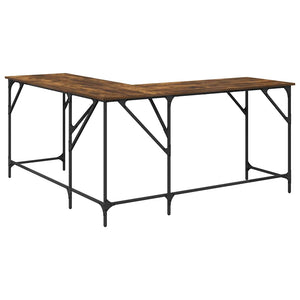 Γραφείο Καπνιστή Δρυς 149x149x75 εκ. από Επεξεργασμένο Ξύλο - Pakobazaar