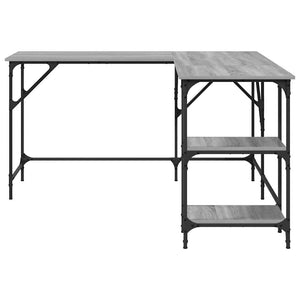 Γραφείο Γκρι Sonoma 139x139x75 εκ. από Επεξεργασμένο Ξύλο