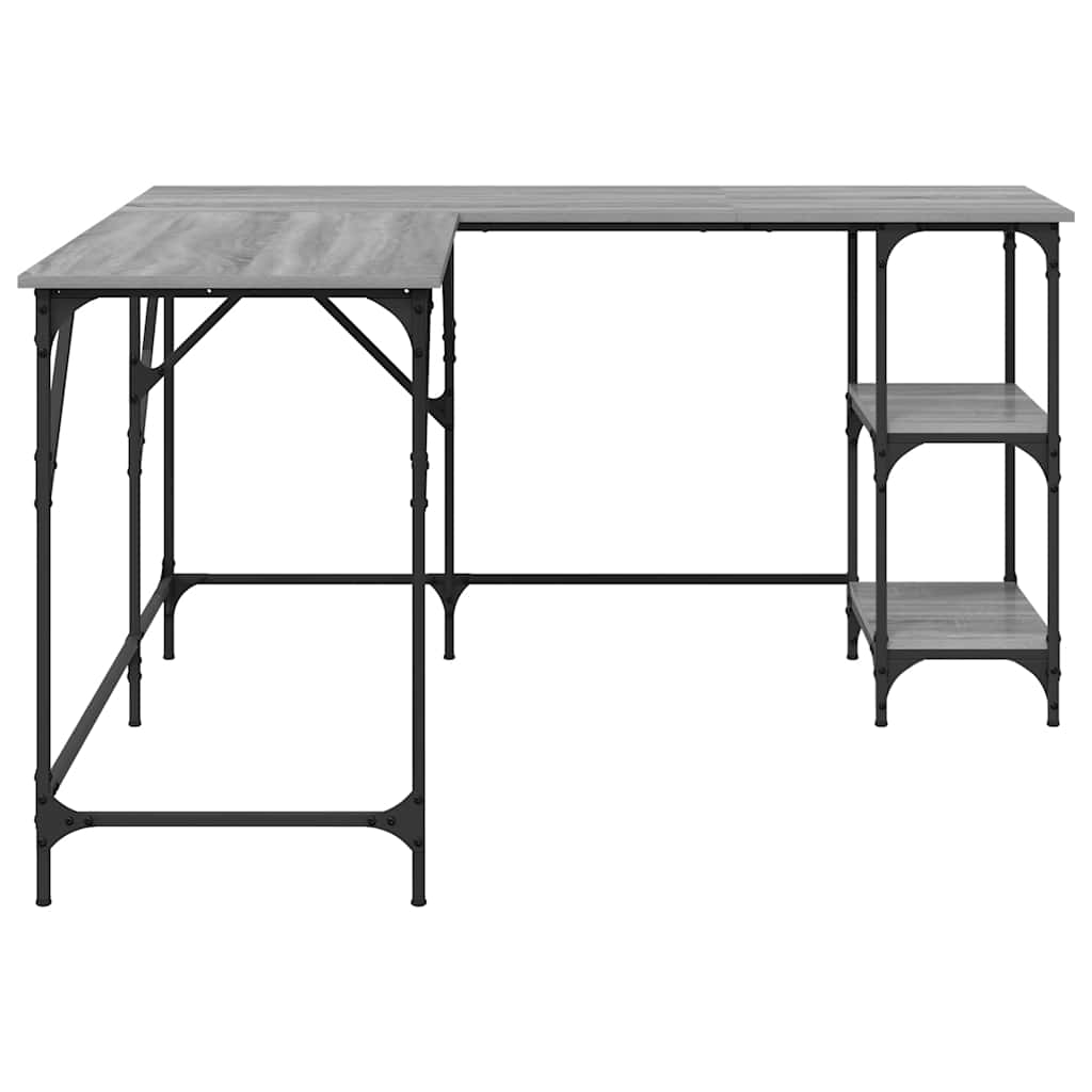 Γραφείο Γκρι Sonoma 139x139x75 εκ. από Επεξεργασμένο Ξύλο