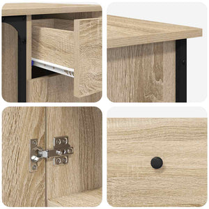 Γραφείο Sonoma Δρυς 141 x 141 x 75 εκ. από Επεξεργασμένο Ξύλο