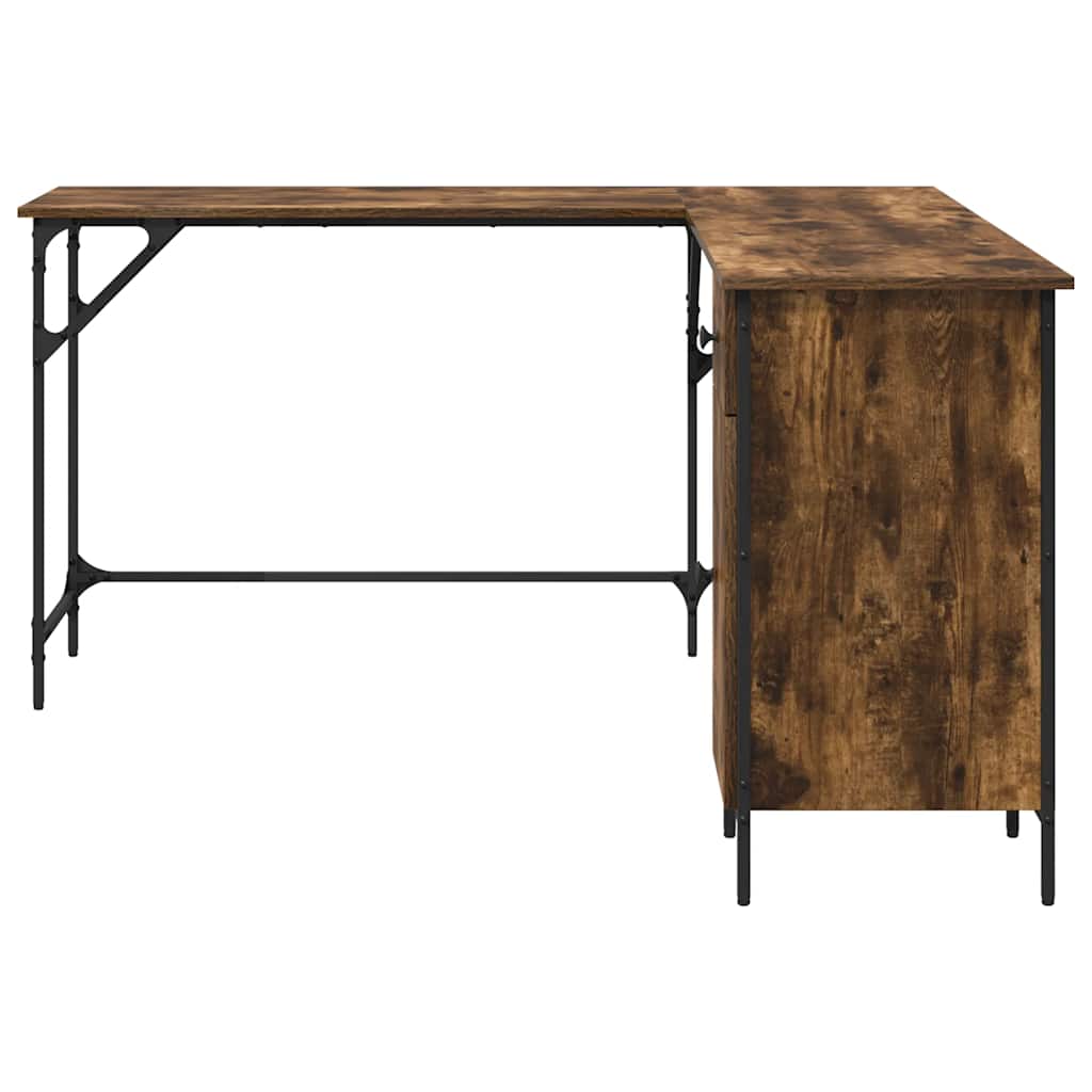 Γραφείο Καπνιστή Δρυς 141x141x75 εκ. από Επεξεργασμένο Ξύλο - Pakobazaar