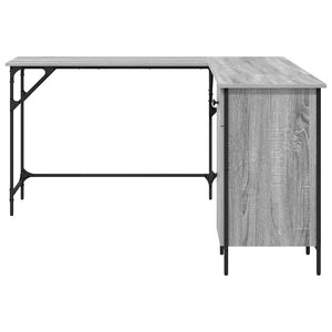 Γραφείο Γκρι Sonoma 141x141x75 εκ. από Επεξεργασμένο Ξύλο
