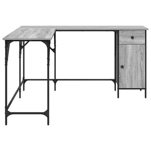 Γραφείο Γκρι Sonoma 141x141x75 εκ. από Επεξεργασμένο Ξύλο