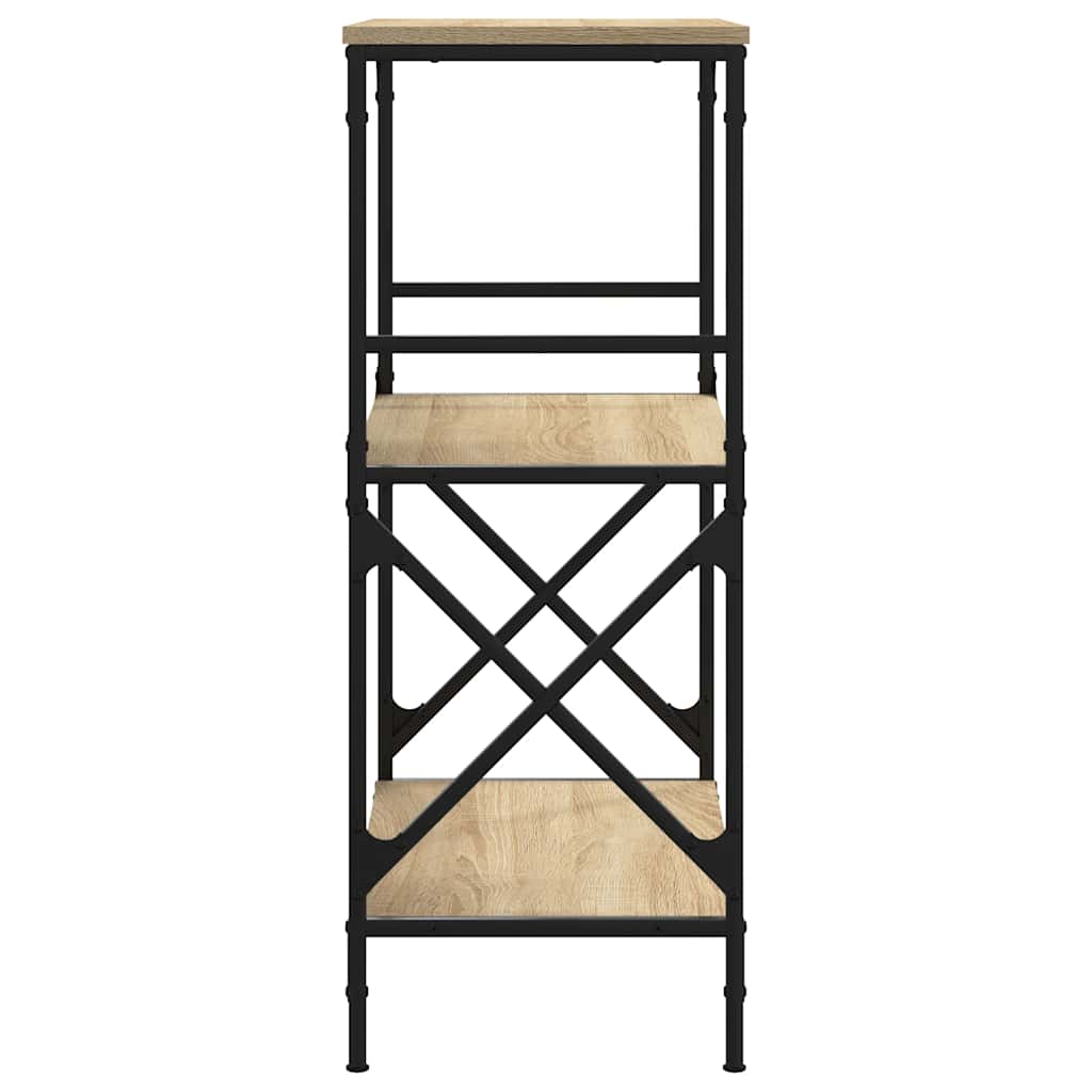 Βιβλιοθήκη 3 Επιπέδων Sonoma Δρυς 59x35x90,5 εκ. Επεξεργ. Ξύλο - Pakobazaar