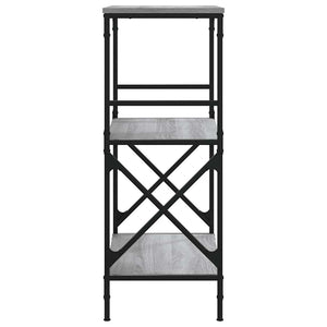 Βιβλιοθήκη 3 Επιπέδων Γκρι Sonoma 59x35x90,5 εκ. Επεξεργ. Ξύλο