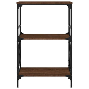 Βιβλιοθήκη 3 Επιπέδων Καφέ Δρυς 59x35x90,5 εκ. Επεξεργ. Ξύλο - Pakobazaar