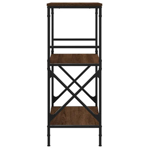 Βιβλιοθήκη 3 Επιπέδων Καφέ Δρυς 59x35x90,5 εκ. Επεξεργ. Ξύλο - Pakobazaar