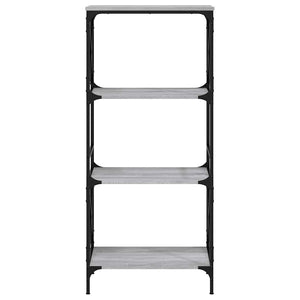 Βιβλιοθήκη 4 Επιπέδων Γκρι Sonoma 59x35x132 εκ. Επεξεργ. Ξύλο