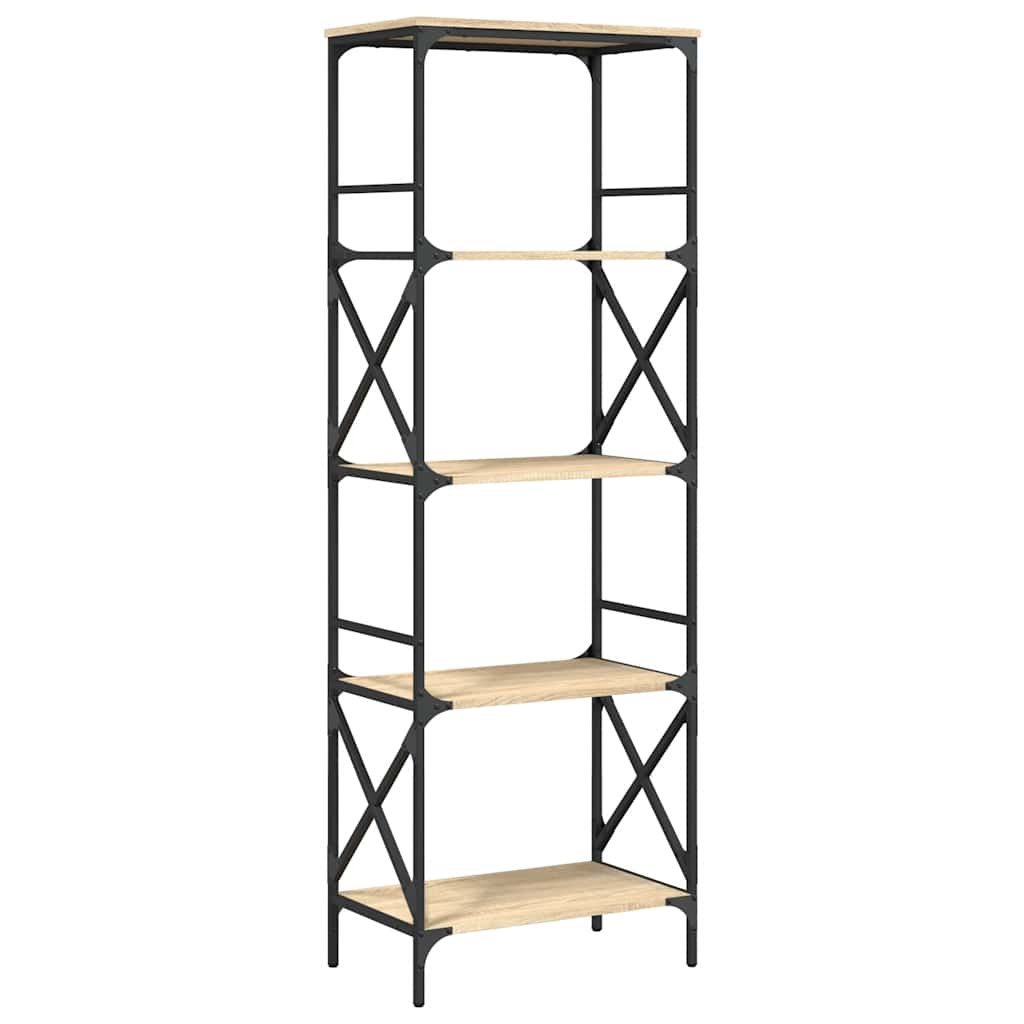 Βιβλιοθήκη 5 Επιπέδων Sonoma Δρυς 59x35x171 εκ. Επεξεργ. Ξύλο