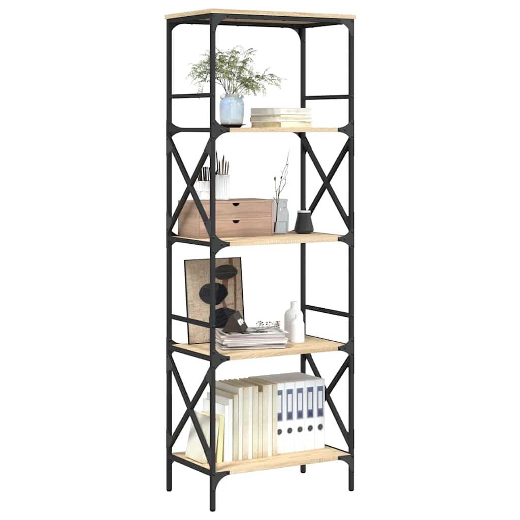 Βιβλιοθήκη 5 Επιπέδων Sonoma Δρυς 59x35x171 εκ. Επεξεργ. Ξύλο