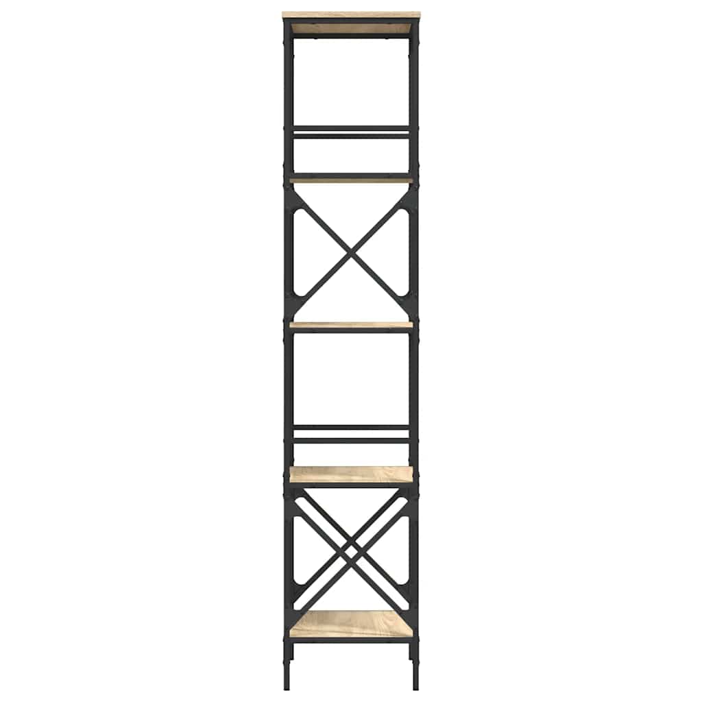 Βιβλιοθήκη 5 Επιπέδων Sonoma Δρυς 59x35x171 εκ. Επεξεργ. Ξύλο