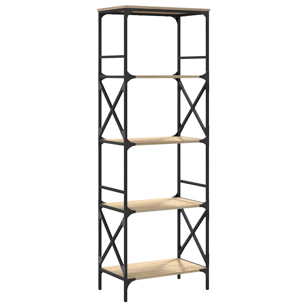 Βιβλιοθήκη 5 Επιπέδων Sonoma Δρυς 59x35x171 εκ. Επεξεργ. Ξύλο
