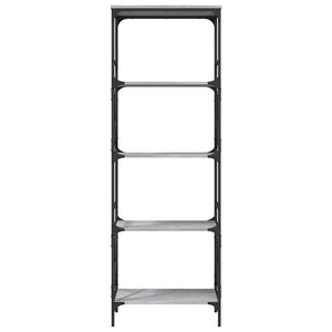Βιβλιοθήκη 5 Επιπέδων Γκρι Sonoma 59 x 35 x 171 εκ. Επεξ. Ξύλο