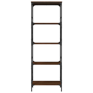 Βιβλιοθήκη 5 Επιπέδων Καφέ Δρυς 59 x 35 x 171 εκ. Επεξεργ. Ξύλο