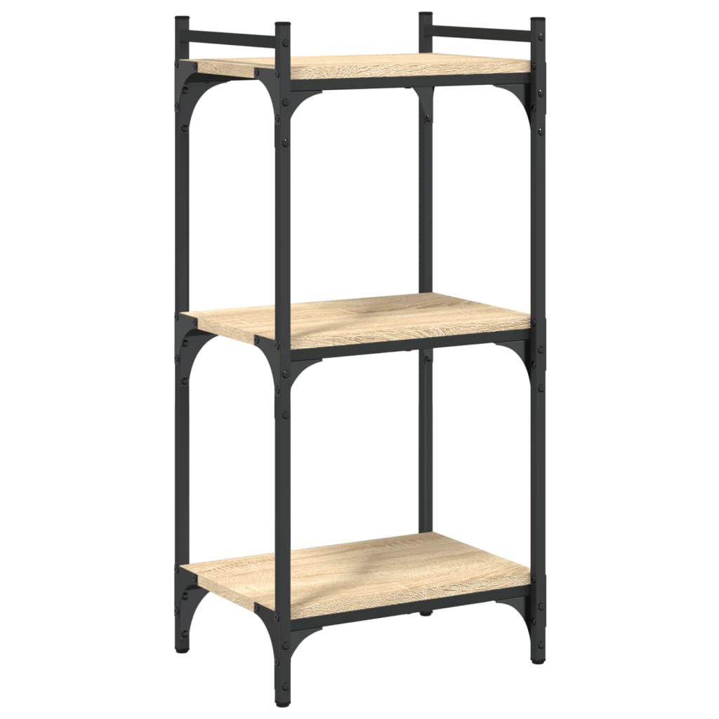 Βιβλιοθήκη 3 Επιπέδων Sonoma Δρυς 40x30x86 εκ. Επεξεργ. Ξύλο