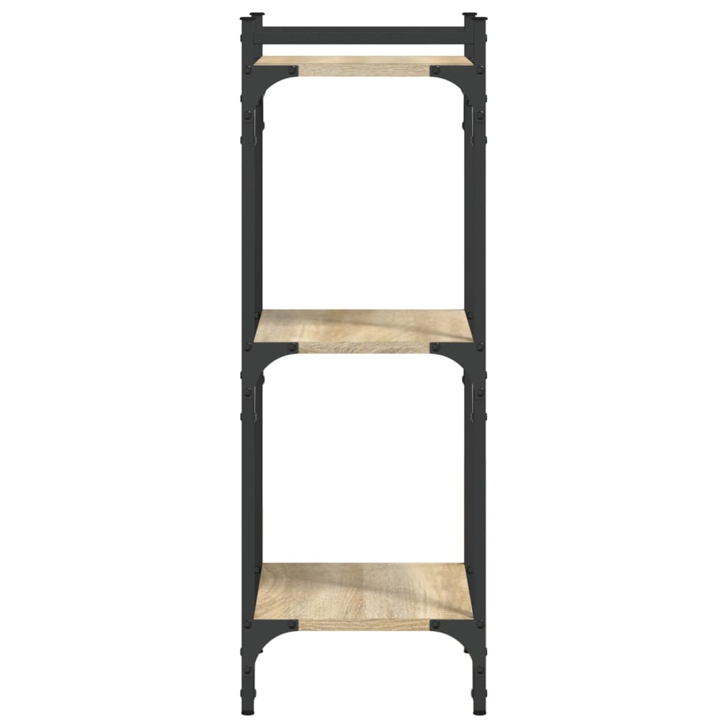 Βιβλιοθήκη 3 Επιπέδων Sonoma Δρυς 40x30x86 εκ. Επεξεργ. Ξύλο