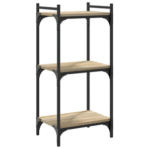 Βιβλιοθήκη 3 Επιπέδων Sonoma Δρυς 40x30x86 εκ. Επεξεργ. Ξύλο